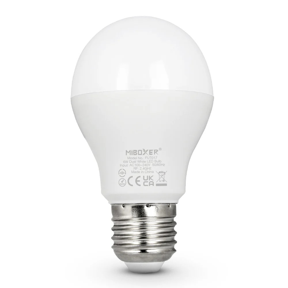 FUT017 E26 - 6W Dual White LED Bulb (2.4G)