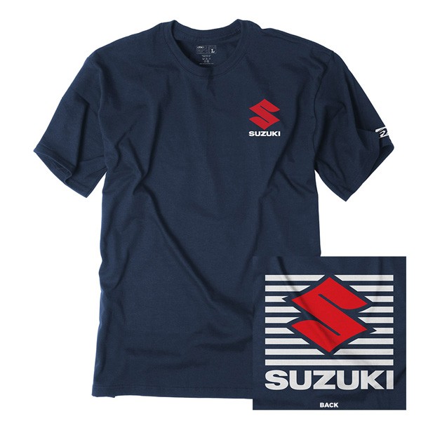 SUZUKI SHUTTER  t- shirt /navy  L