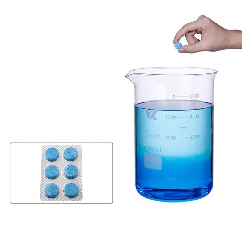 Concentrated Wash Shower Tablets for Car Window (63 Characters)