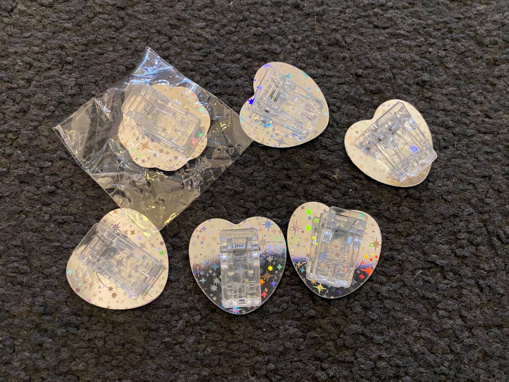 CHIKAWA 6pcs Plastic Paper Clips from Japan