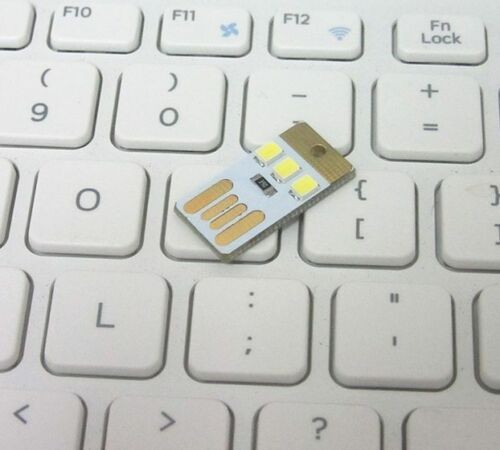 2 * New Small Mini 3 LED USB Tiny Night Light Pocket Lamp for PC Laptop Computer