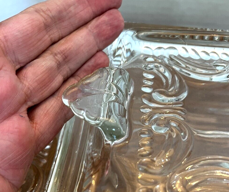 Crystal divided covered dish