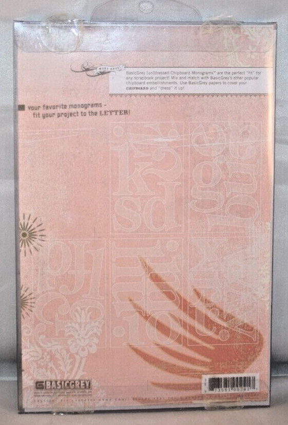 BasicGrey Clipboard Monograms Undressed Set - 27 Pieces - NIP