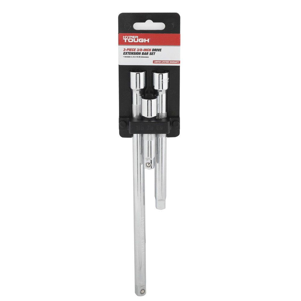 Hyper Tough 3/8-inch Socket Extension Set, 3-Sizes, Model 5807
