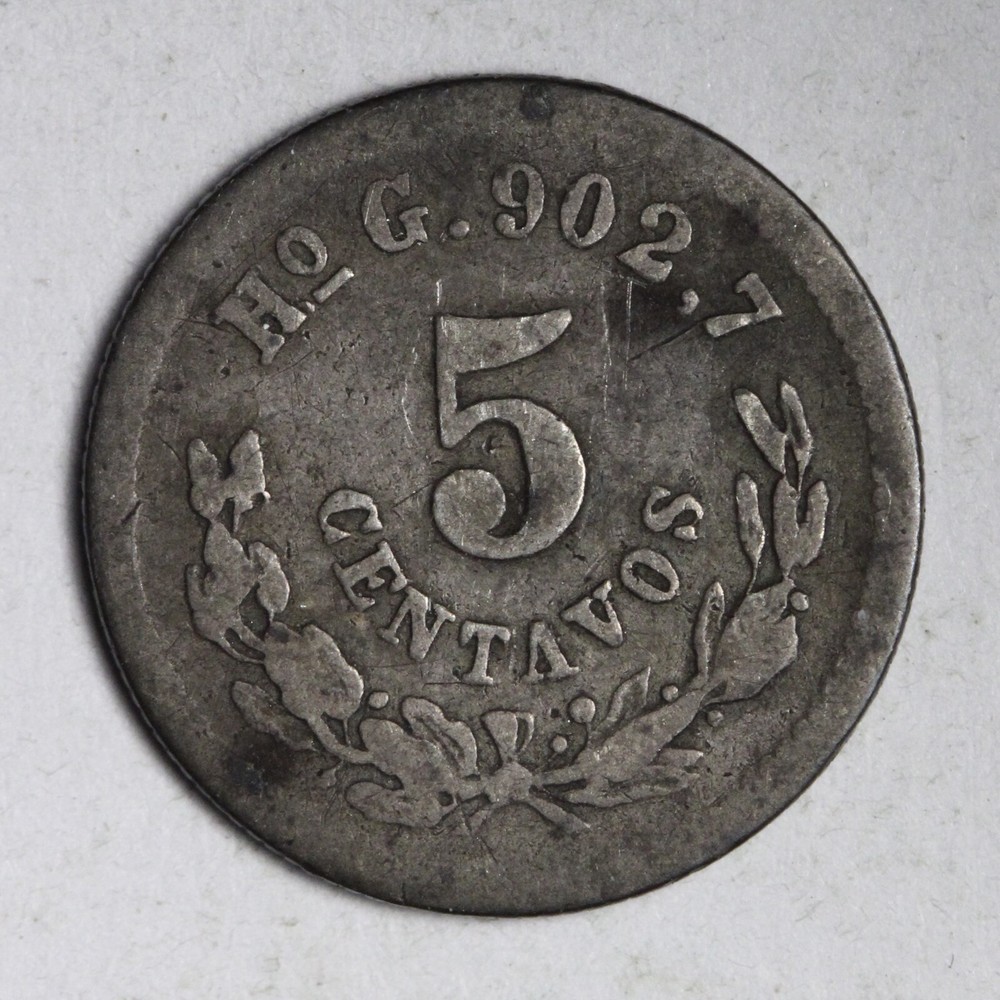 1894 Mexico 5 Centavos CHOICE FINE E342 TN