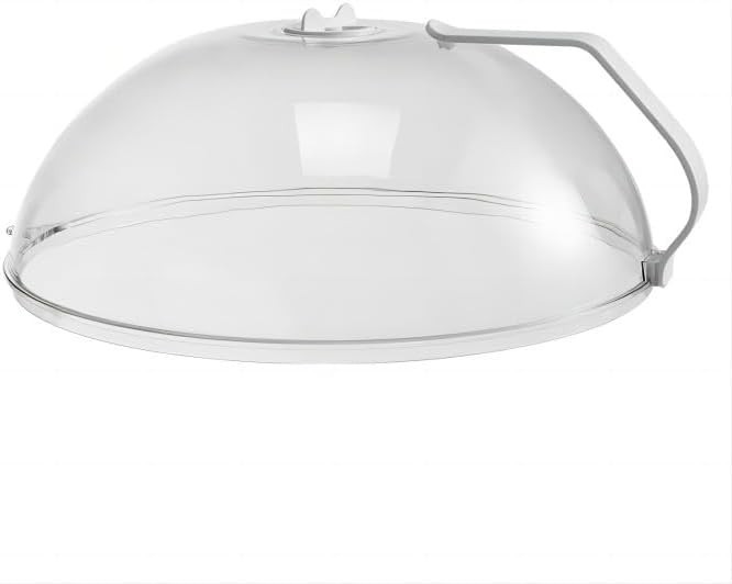 Transparent Microwave Cover with Steam Vent - Safe & Efficient Cooking Tool