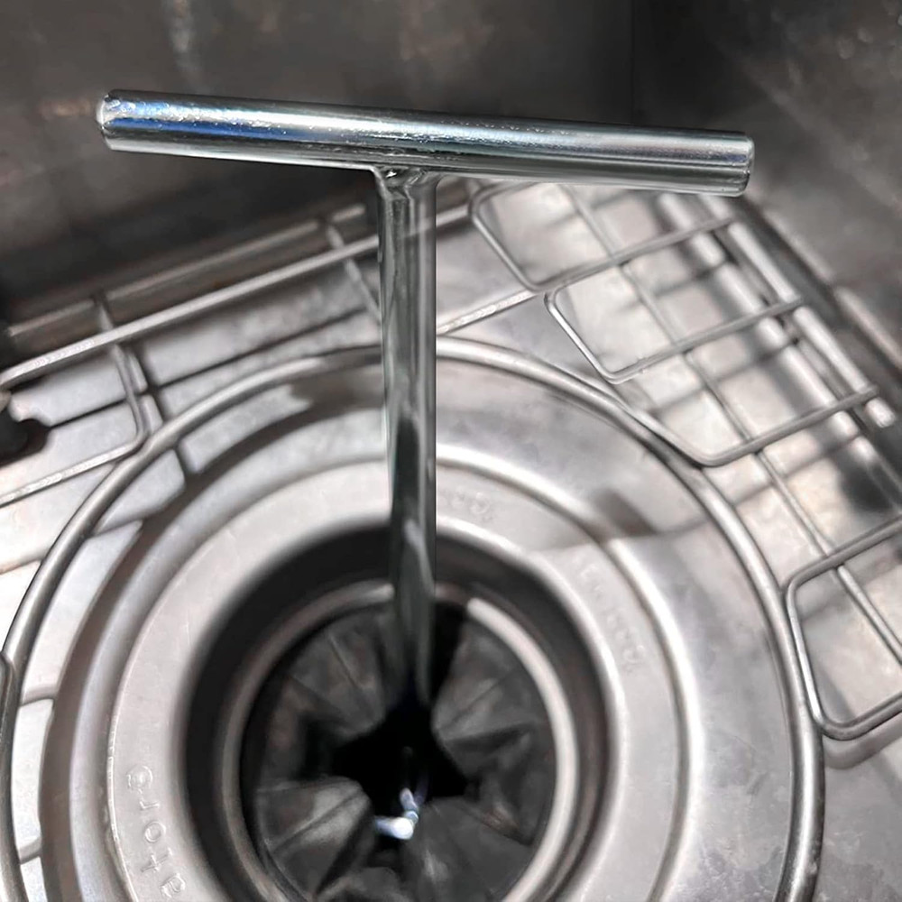 Silver Garbage Disposer Unjamming Wrench Tool for Easy Clearing