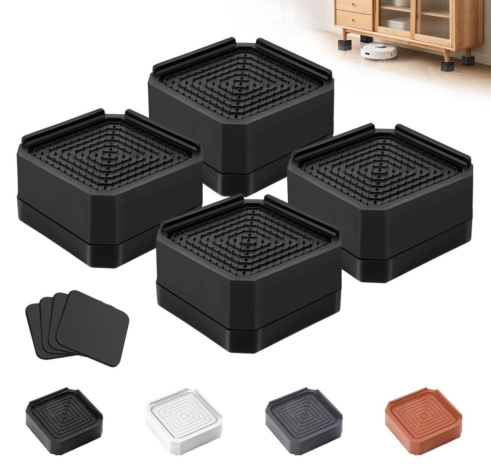 Furniture Risers Bed Risers - Rectangular Adjustable Block Riser for Raising ...