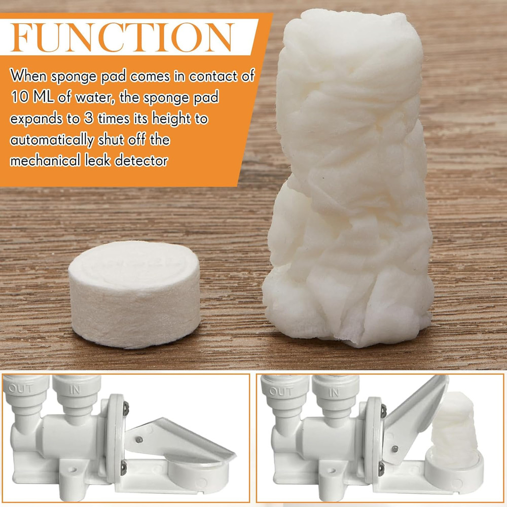 10 Pcs Replacement Pads for Under Sink RO Automatic Leak Detectors 18mm