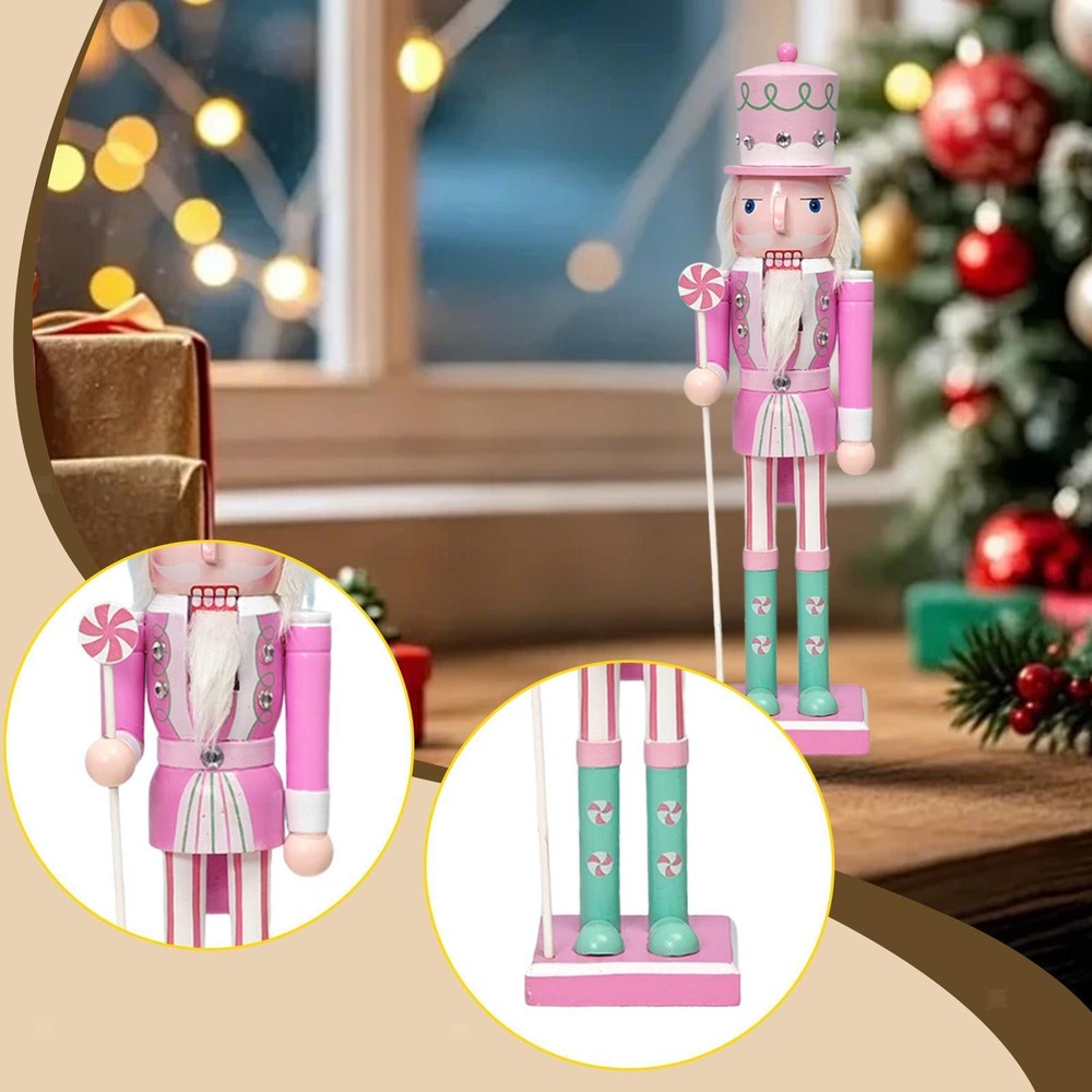 Wooden Nutcracker Small Tabletop Centerpieces Classic Nutcracker Figure Gift