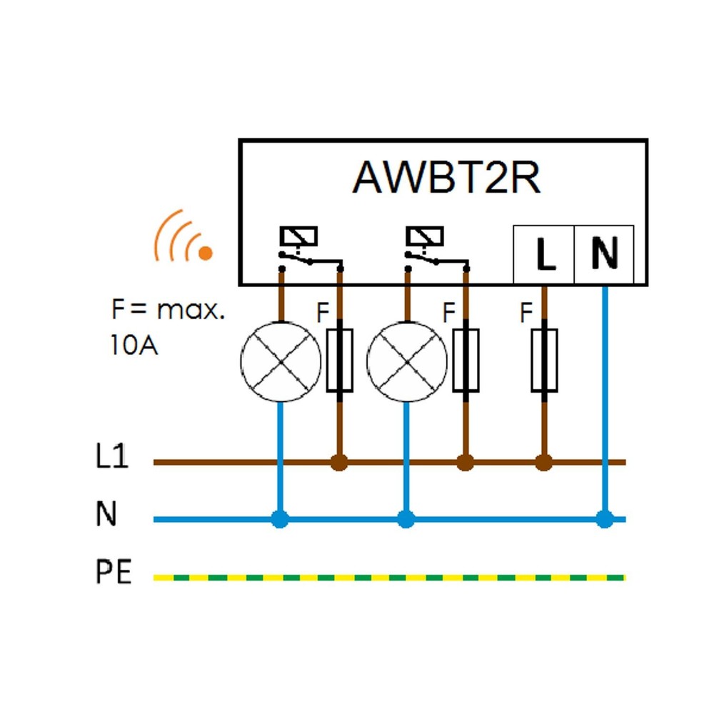 Casambi Smart Relay with Dual Switch