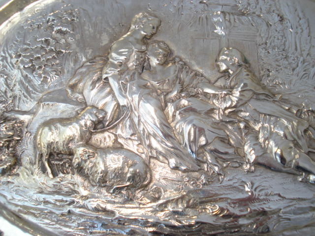 Hanau - 19th Century German Silver " Cabinet Silver " Basket