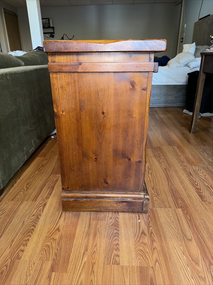 Used Solid Pine Bedroom Dresser with 8 drawers