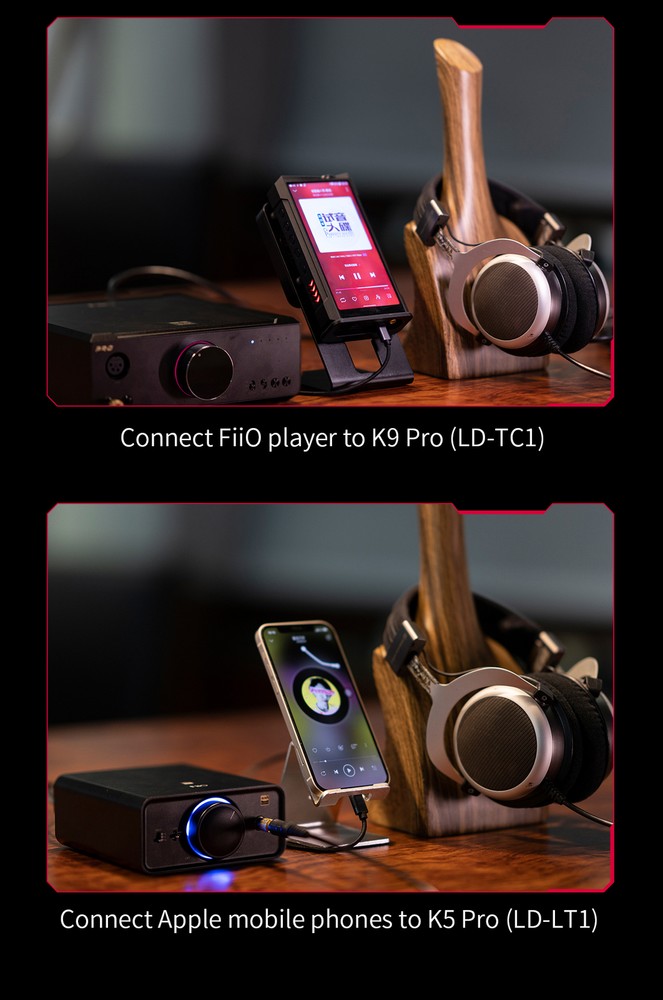 FiiO USB TYPE-B TO USB C TYPE C/LIGHTNING ADAPTER CABLE LD-TC1/LD-LT1
