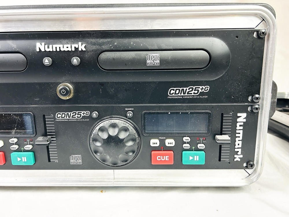 DJ Numark CDN25 Pro Professional Dual CD Player & Controller in Carry Case Works