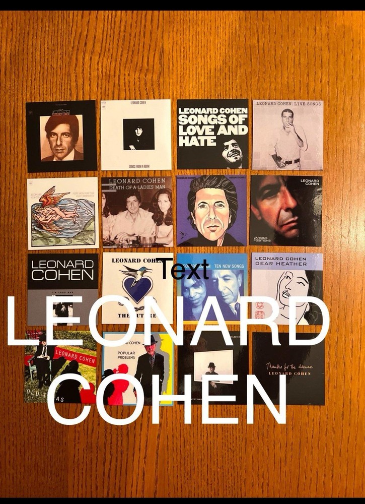 Leonard Cohen fridge magnets