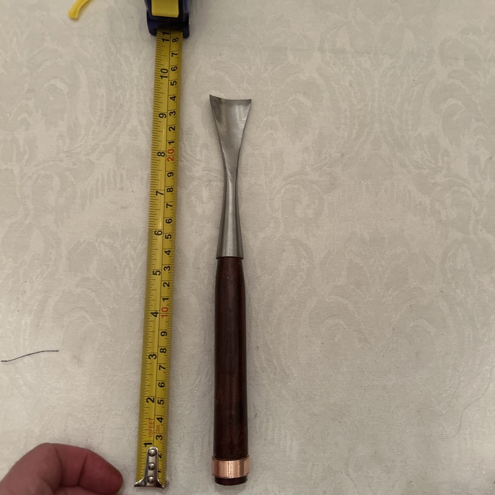 Custom Forged Long Neck Socket Gouge Chisel # 7 / 30mm Fishtail Guaranteed Sharp