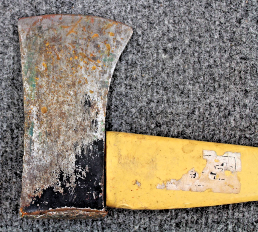 Unbranded Hatchet w/ Yellow Plastic Handle (Preowned)