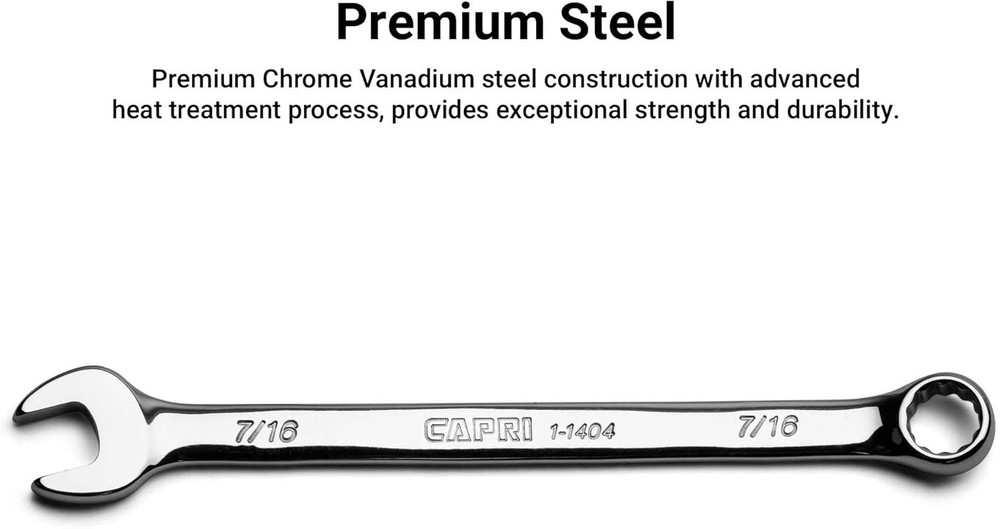 Engineered 1/4-Inch Combination Wrench – 12-Point, Chrome Vanadium Excellence