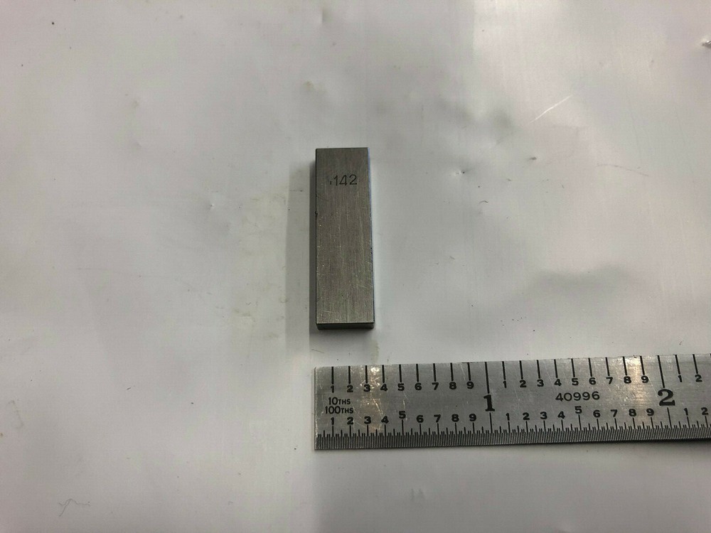 .142 Unknown Brand Rectangular Steel Gage Gauge Block.