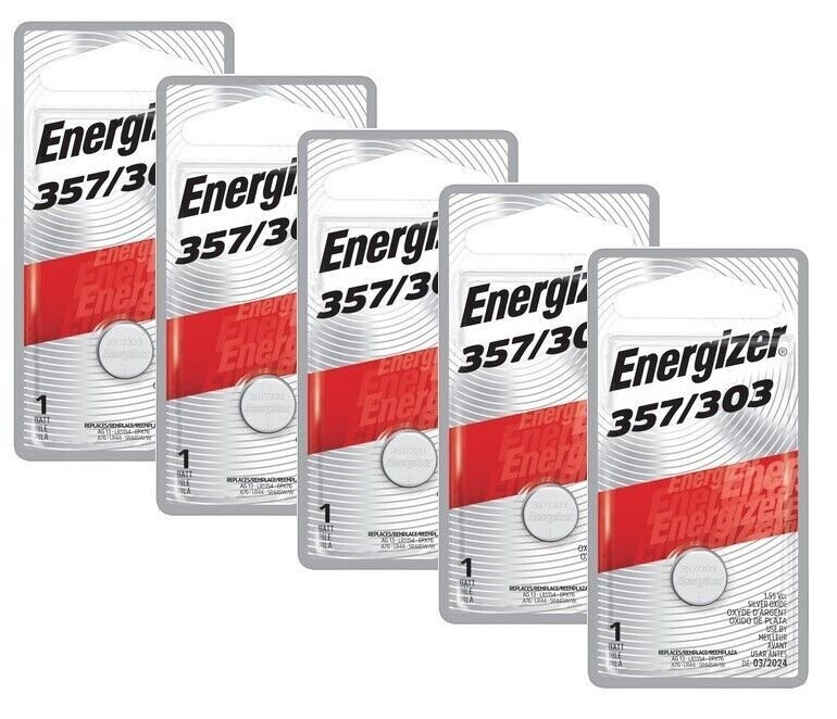 Energizer 357 / 303 Silver Oxide 4 Batteries (SR44SW / SR44W)
