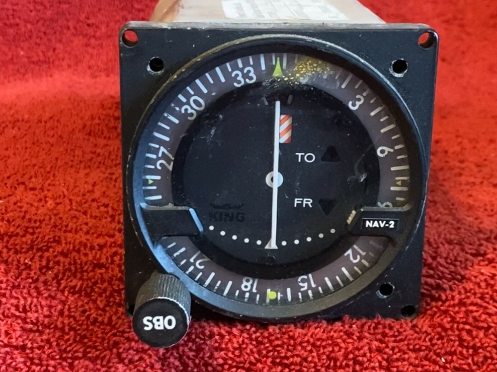 KING KI 201C COURSE SELECT INDICATOR P/N 066-3008-02 CORE