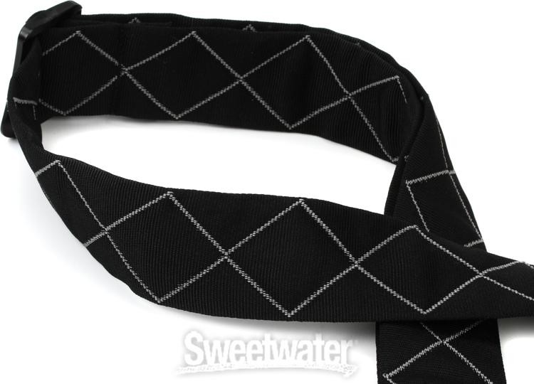 D'Addario Auto Lock Guitar Strap - Padded Diamonds