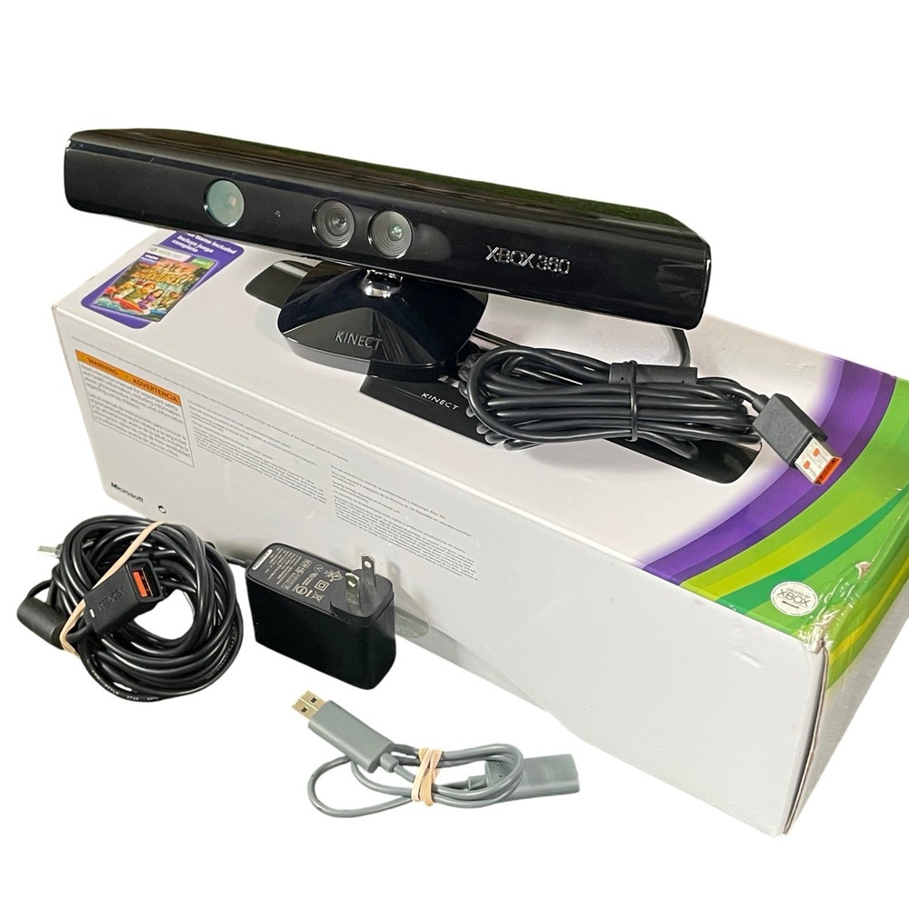 Microsoft Xbox 360 Kinect Sensor Model 1414 Bundle Original Box Power Adapter