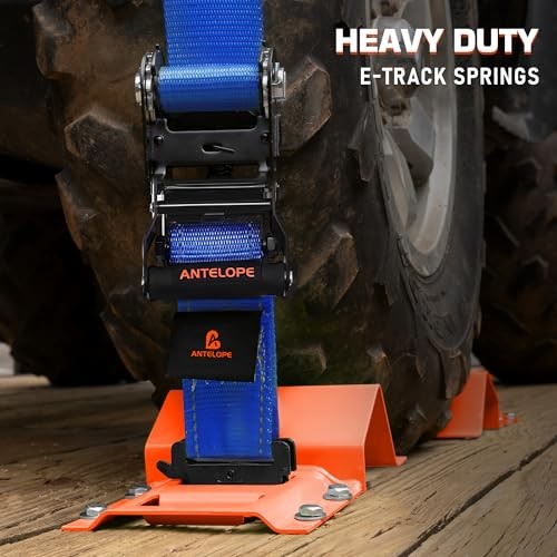 Heavy Duty Wheel Chock Tie Down Kit, 4400lbs Break Strength 6ft - 2 Pack