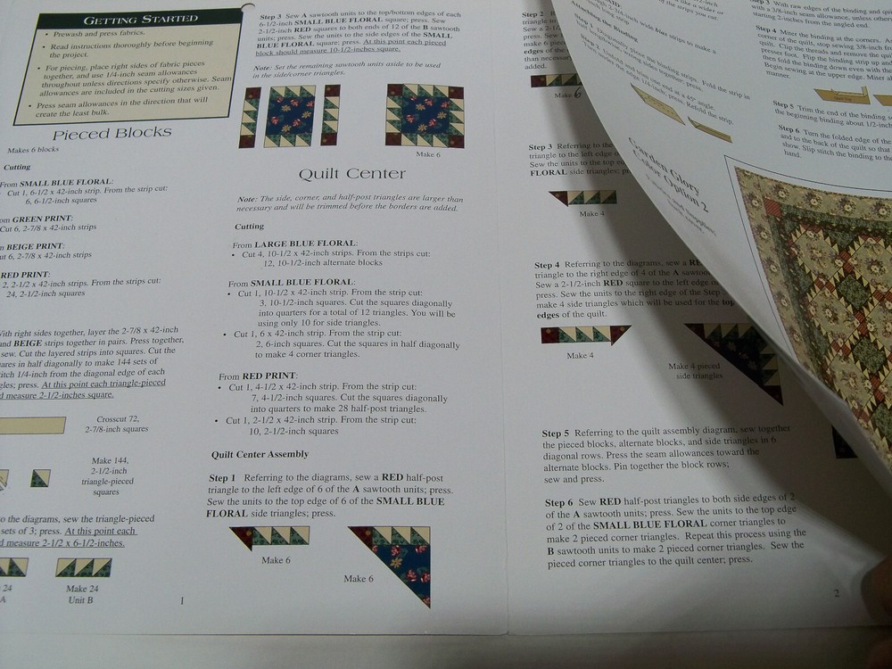 "Garden Glory" Quilt Pattern LJ92319, Thimbleberries by Lynette Jensen