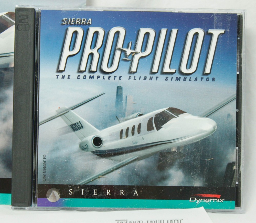 Sierra Pro Pilot Flight Simulator Windows CD PC Game 1997 With Box