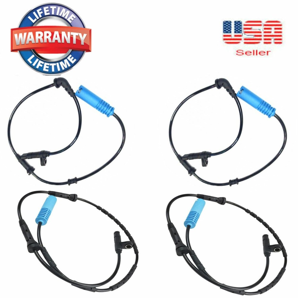 Set 4 ABS Wheel Speed Sensor Front,Rear Right & Left Fit:Mini Cooper 2002 2008