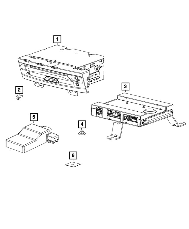 Genuine Mopar Blu-Ray DVD Player 68446930ac