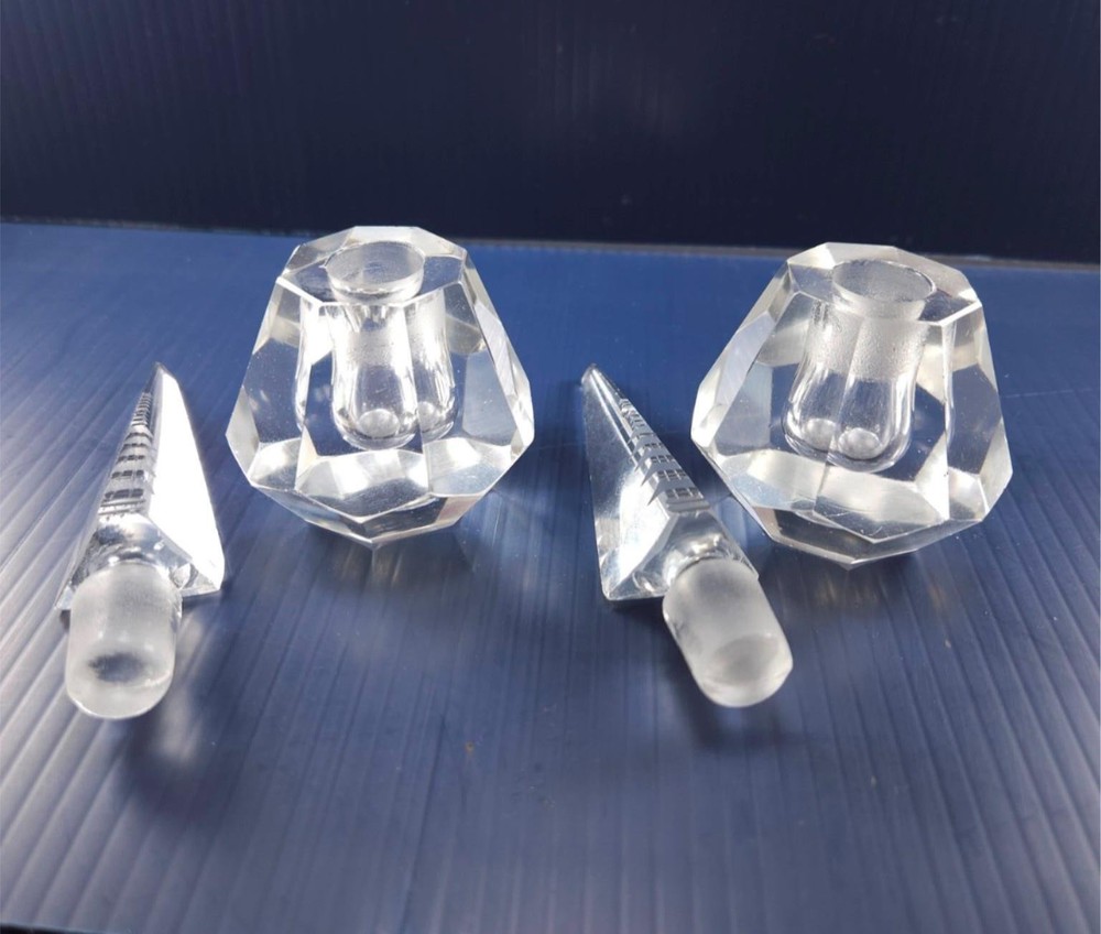 Two Glass Perfume Bottles