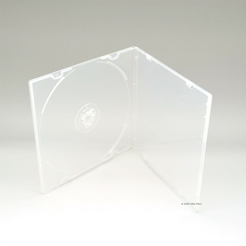 100 Clear 5.2mm Single CD DVD R CDR DVDR Disc PP Poly Plastic Case Outer Sleeve