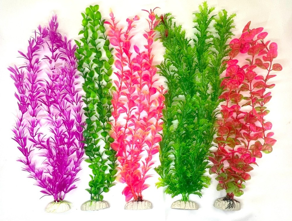 20 Pack Aquarium Artificial Plants - Various Sizes