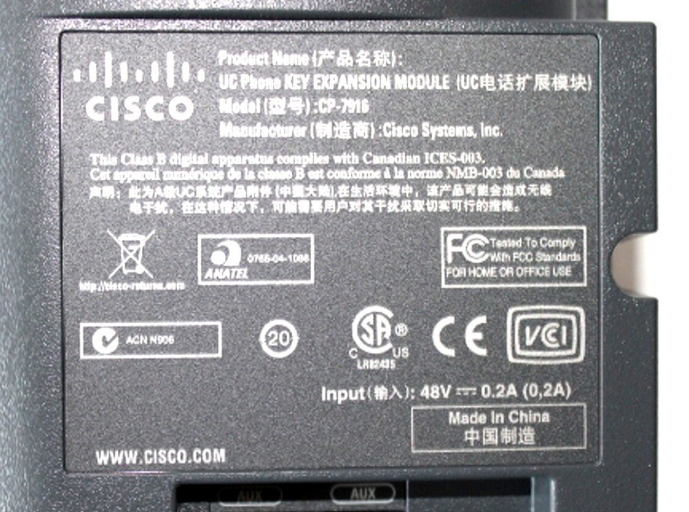 Cisco 7916 IP Phone Expansion Module (CP-7916=) New