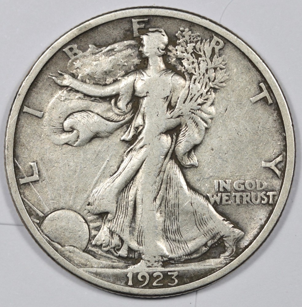 1923-s Walking Liberty Half Dollar.  VF.  208960