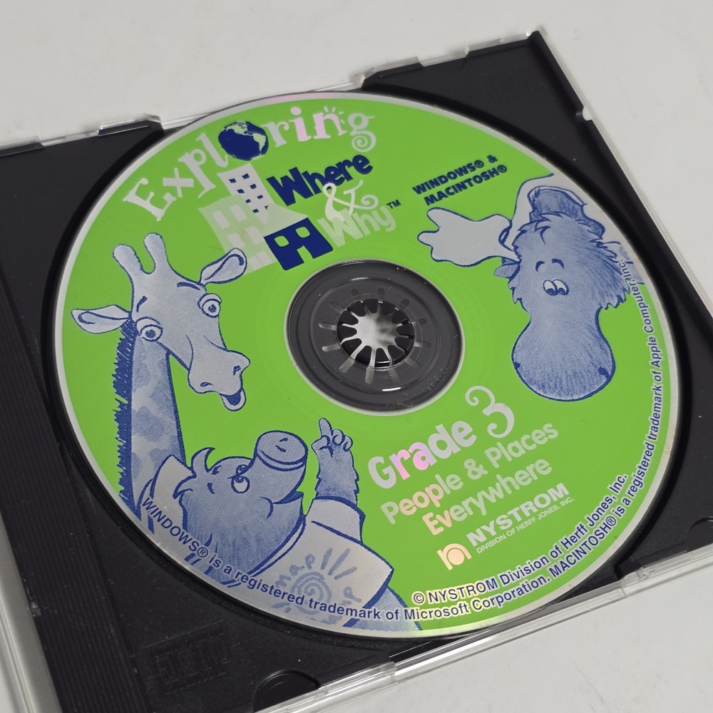 User's Guide For Grade 3 Exploring Where & Why Education CD ROM WIN 95/MAC