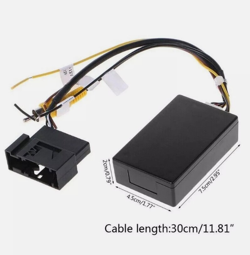 For VW Seat OEM Reverse Camera 26PIN RGB To RCA/AV Converter Decoder Box Adapter