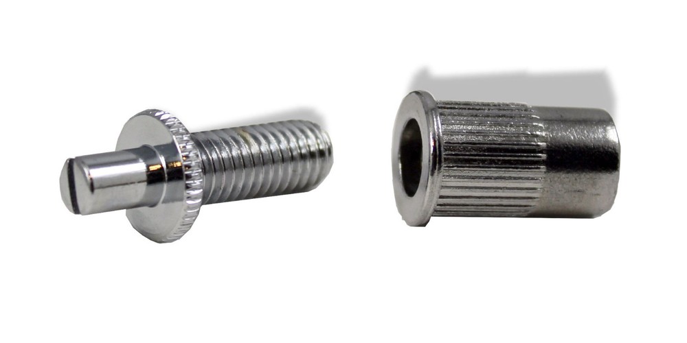 Bridge Post Style 6 String Chrome 52mm x 14.5mm 080632CH