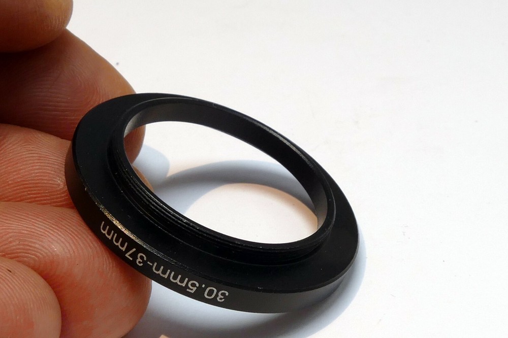 30.5mm to 37mm Step-Up ring Metal adapter double threaded lens