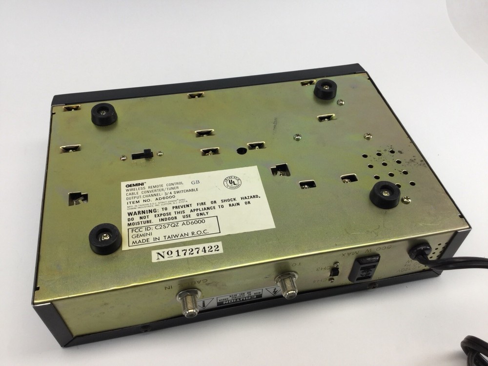 Gemini Wireless Cable Converter/Tuner Model AD6000