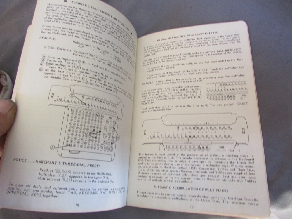 MARCHANT TRANSFLO FIGUREMASTER TR10FA OWNERS MANUAL n