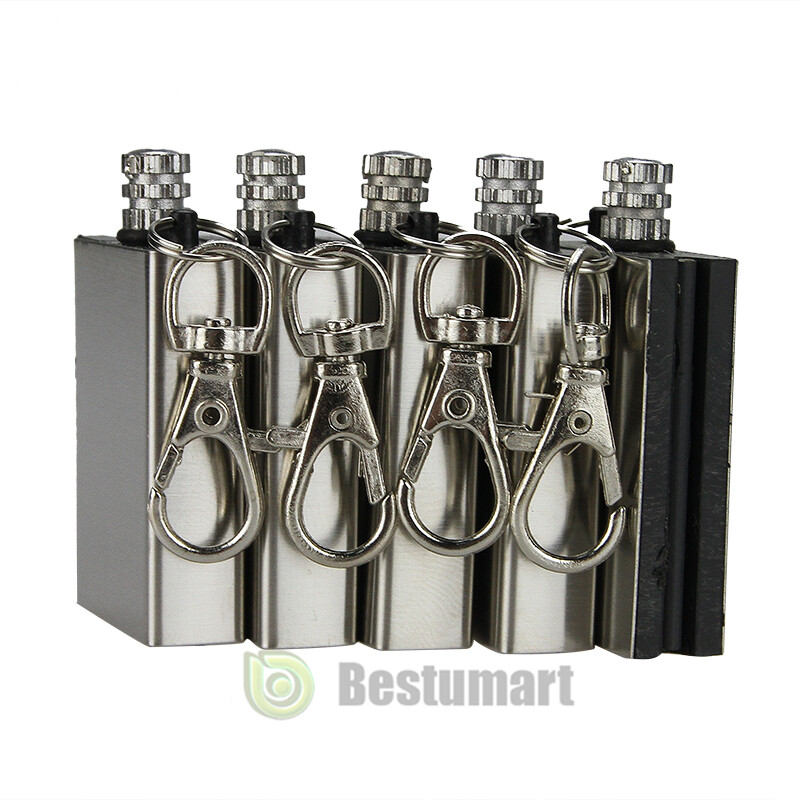 5Pcs Permanent Match Keychain Emergency Lighter Survival Tool Waterproof