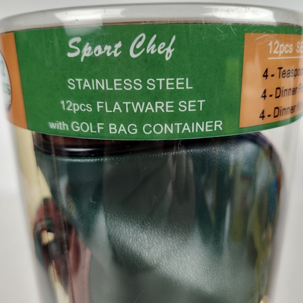 Sport Chef Golf Bag 12 Piece Flatware Set Green