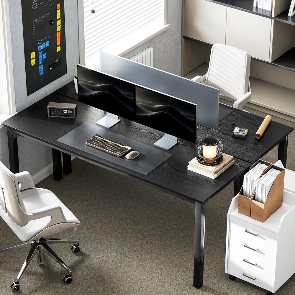Computer Desk Accommodates Unlimited Size Computer Monitors