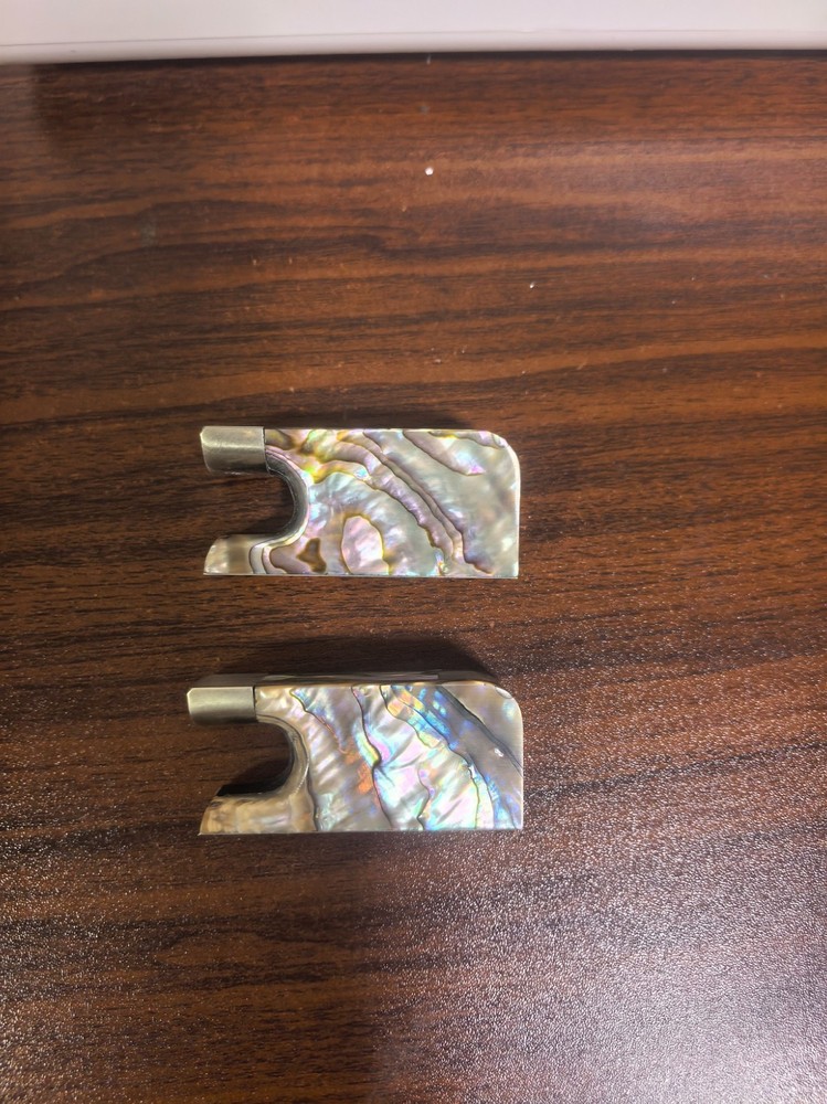 2 set Abalone Shell Frog With Cello Bow