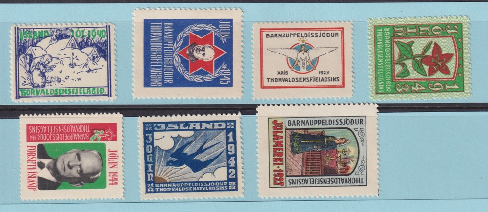 ICELAND OLD CHRISTMAS SEALS GROUP M097