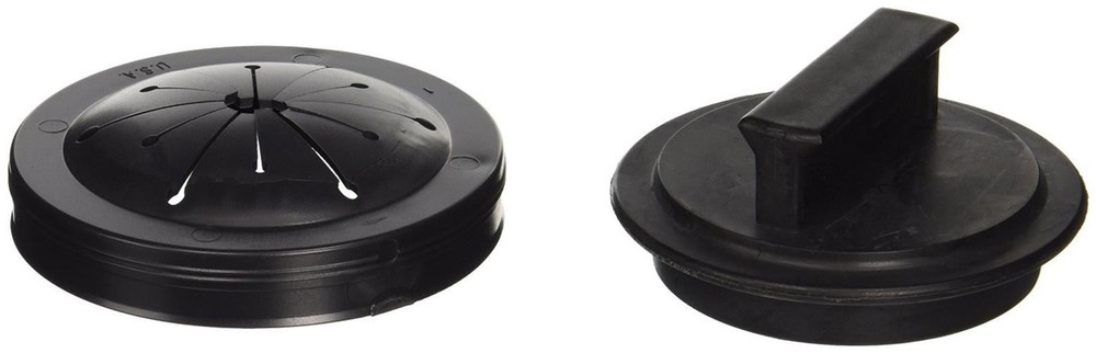 Waste King Black Disposer EZ Mount Garbage Disposal Stopper and Splash Guard